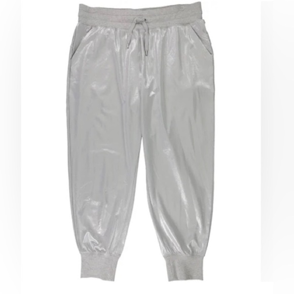Lauren Ralph Lauren Metallic Jogger Pants  | Size: Large - Picture 4 of 5